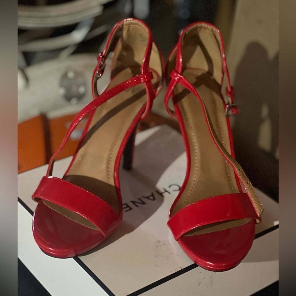 Red low heels
